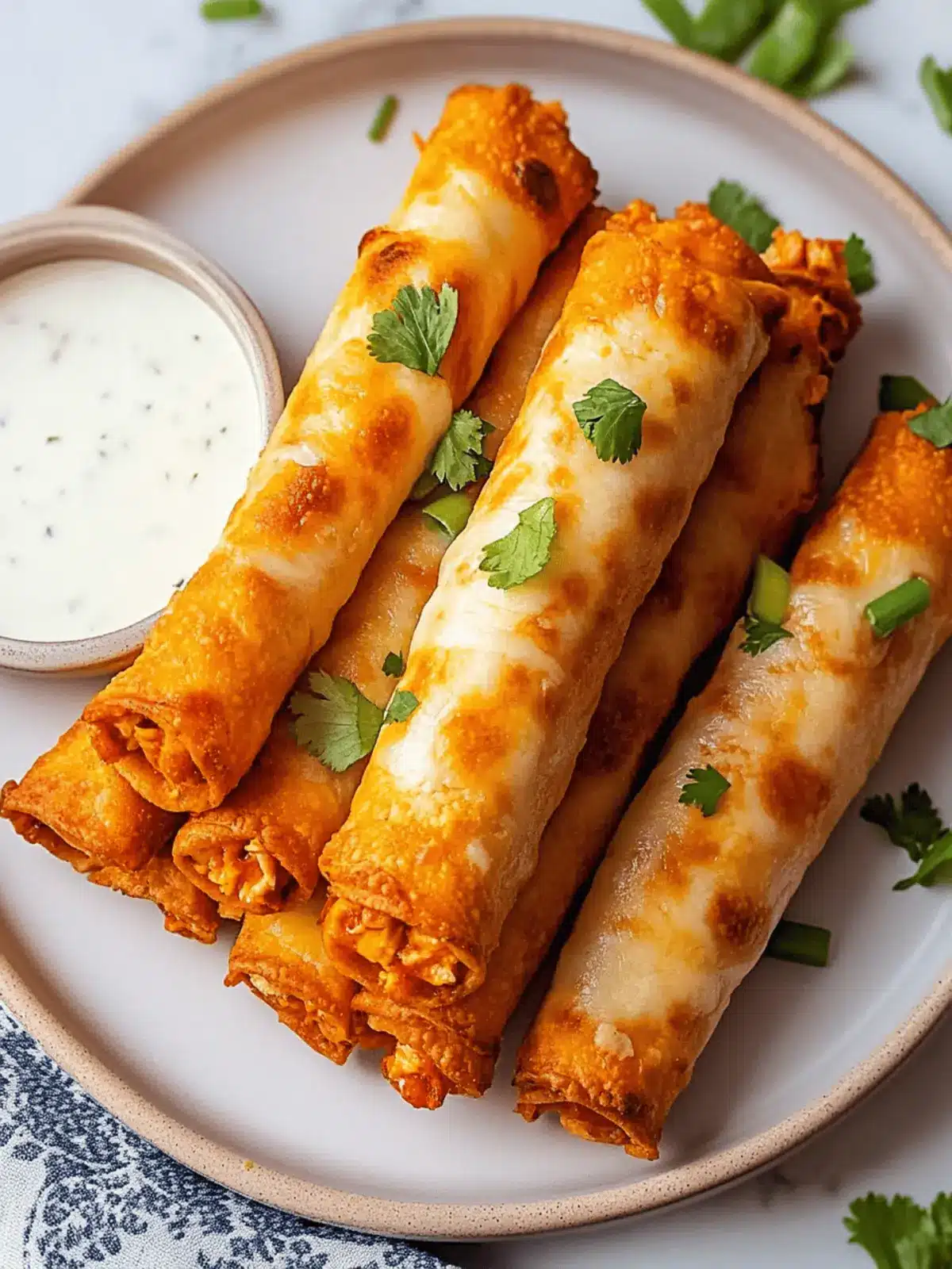 Buffalo Chicken Taquitos: Crispy, Guilt-Free Game Day Delights