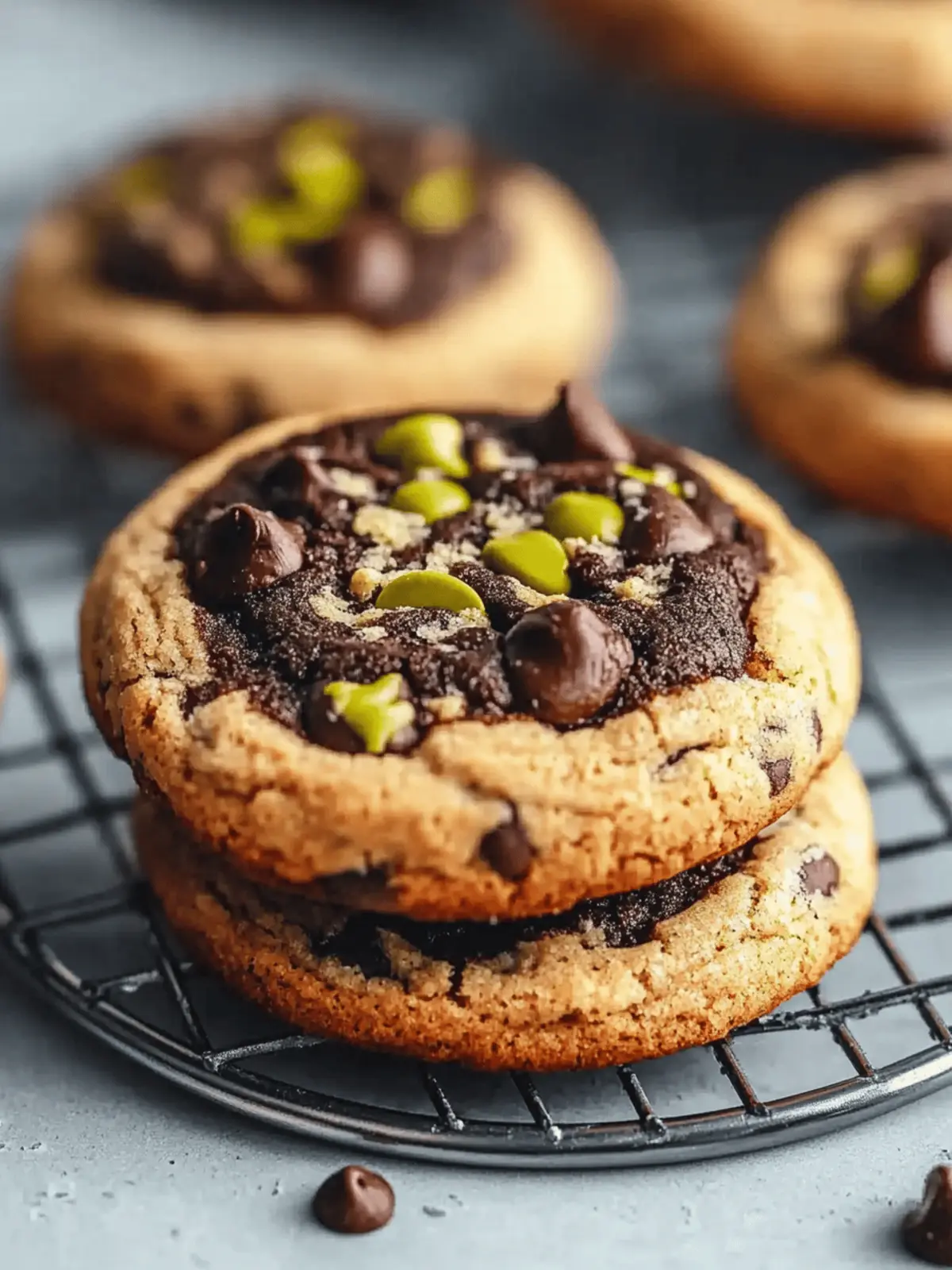 Dubai Chocolate Chip Cookies