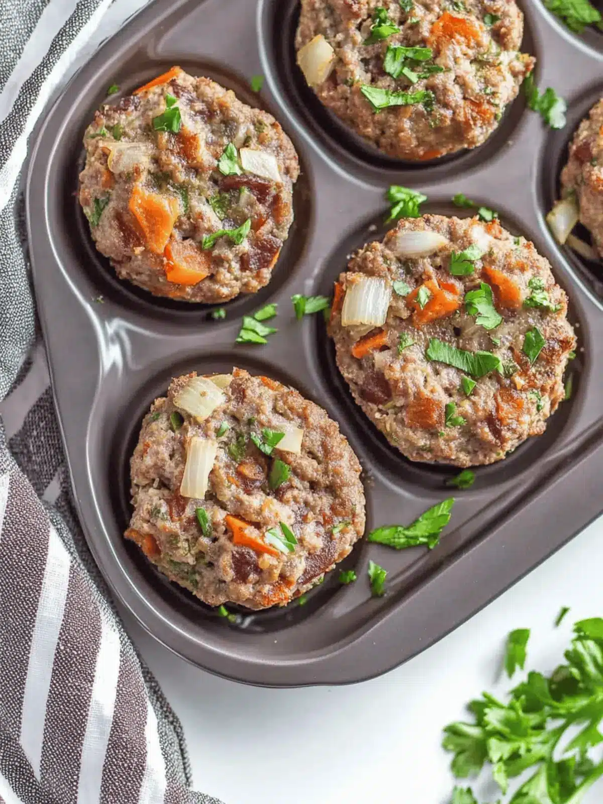 Veggie-Loaded Mini Meatloaves
