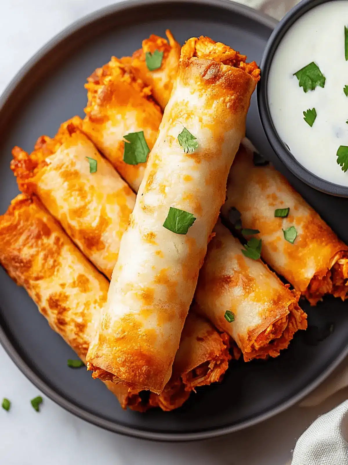 Buffalo Chicken Taquitos