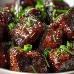 Sweet and Sticky Steak Bites