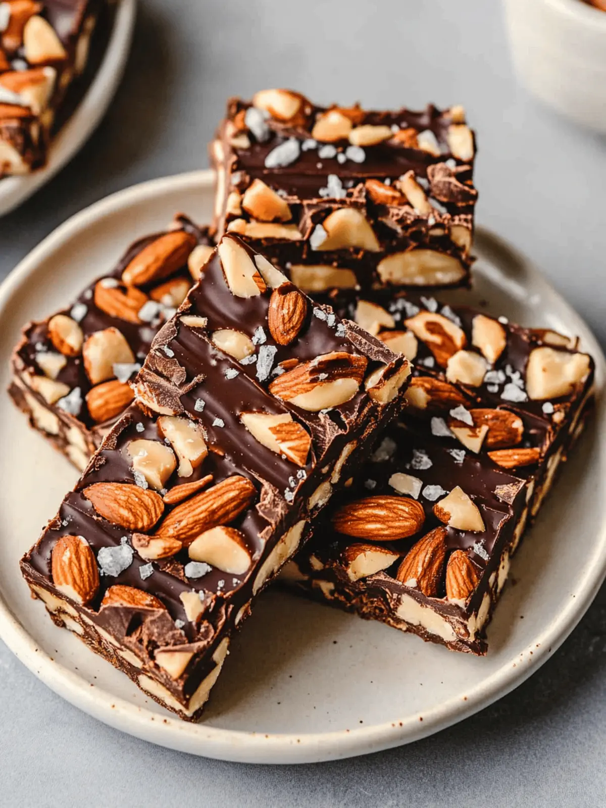 Irresistible Dark Chocolate and Sea Salt Nut Bars to Savor