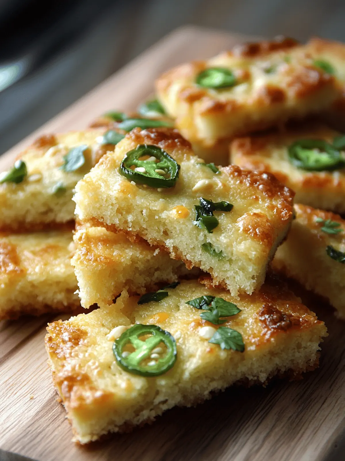 Cheesy Jalapeño Shortbread