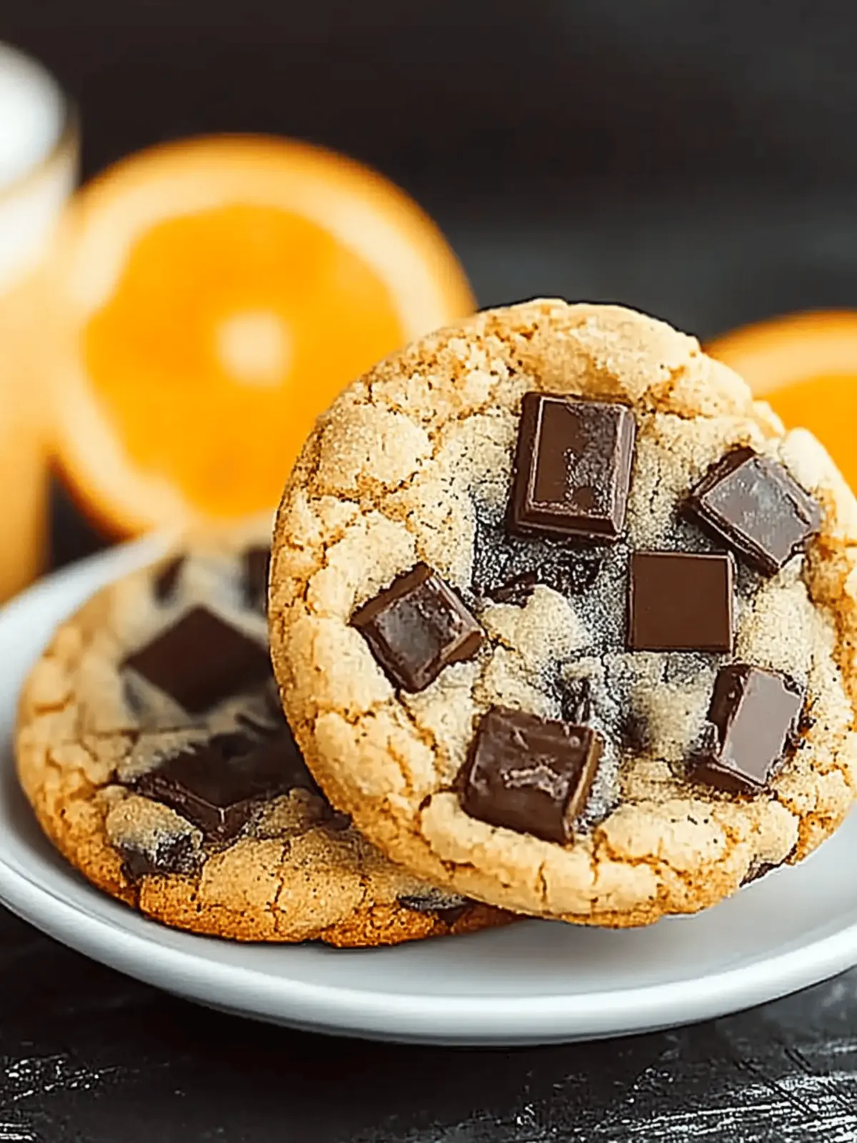 Cool Orange Dark Chocolate Cookies