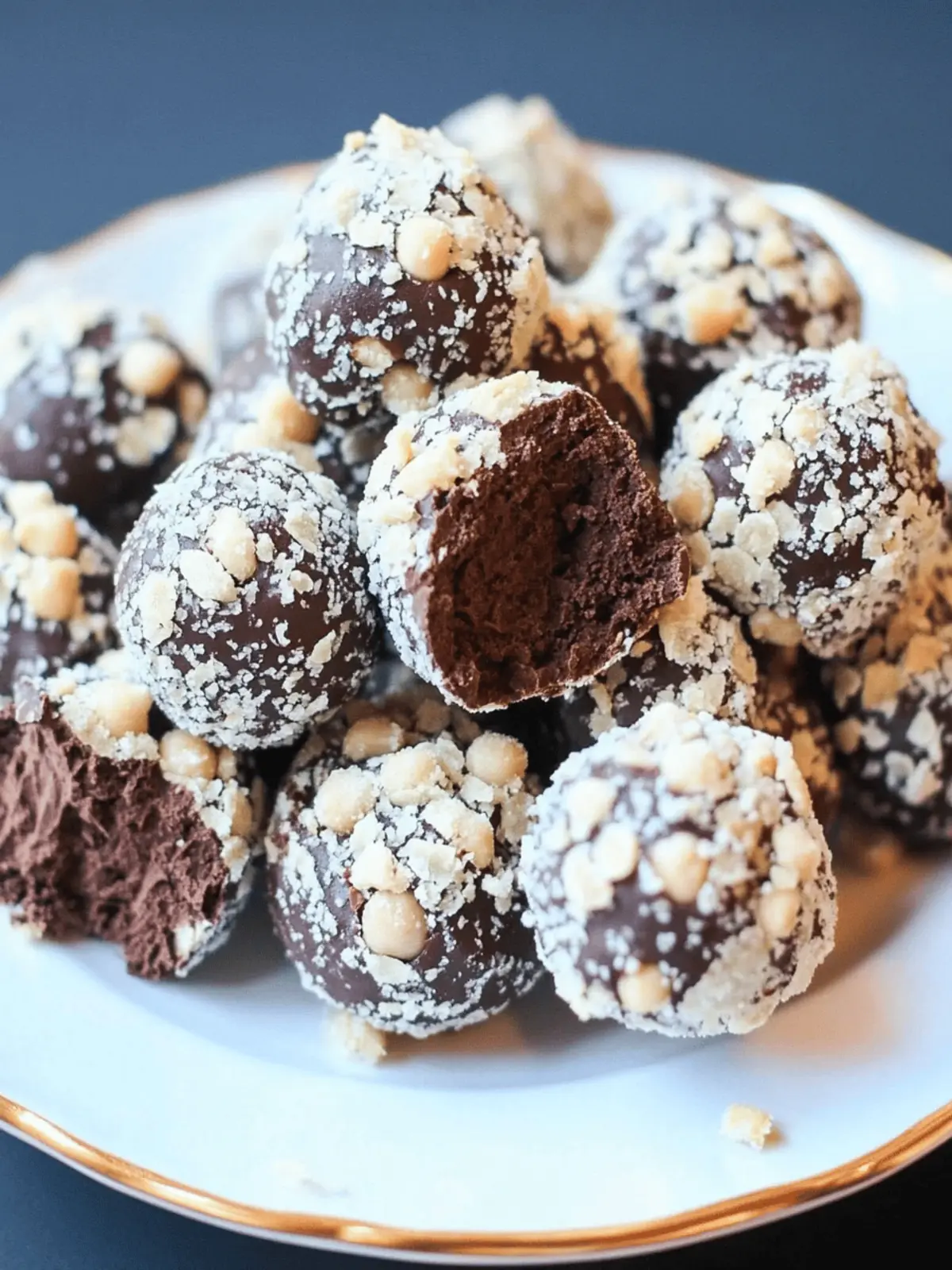 Healthy Chocolate Chickpea Truffles [Easy Recipe