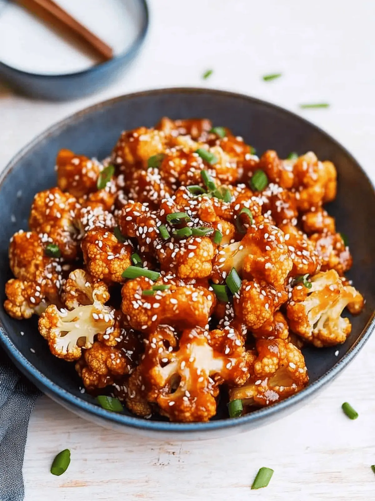 Sticky Sesame Cauliflower: Irresistibly Crispy Vegan Treat