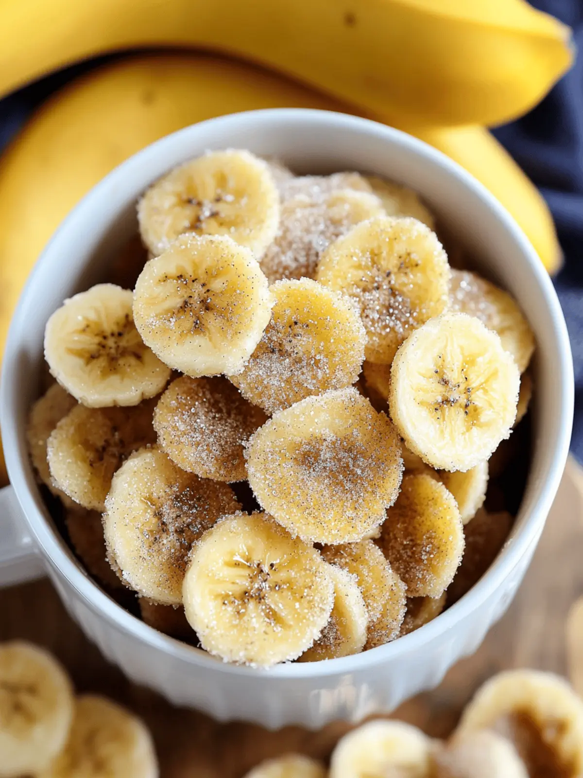 Cinnamon-Sugar Air Fryer Banana Chips