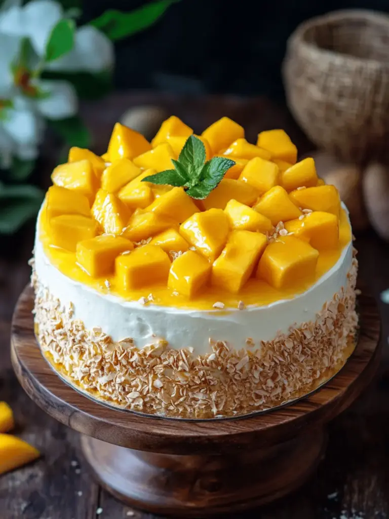 Mango Chiffon Cake