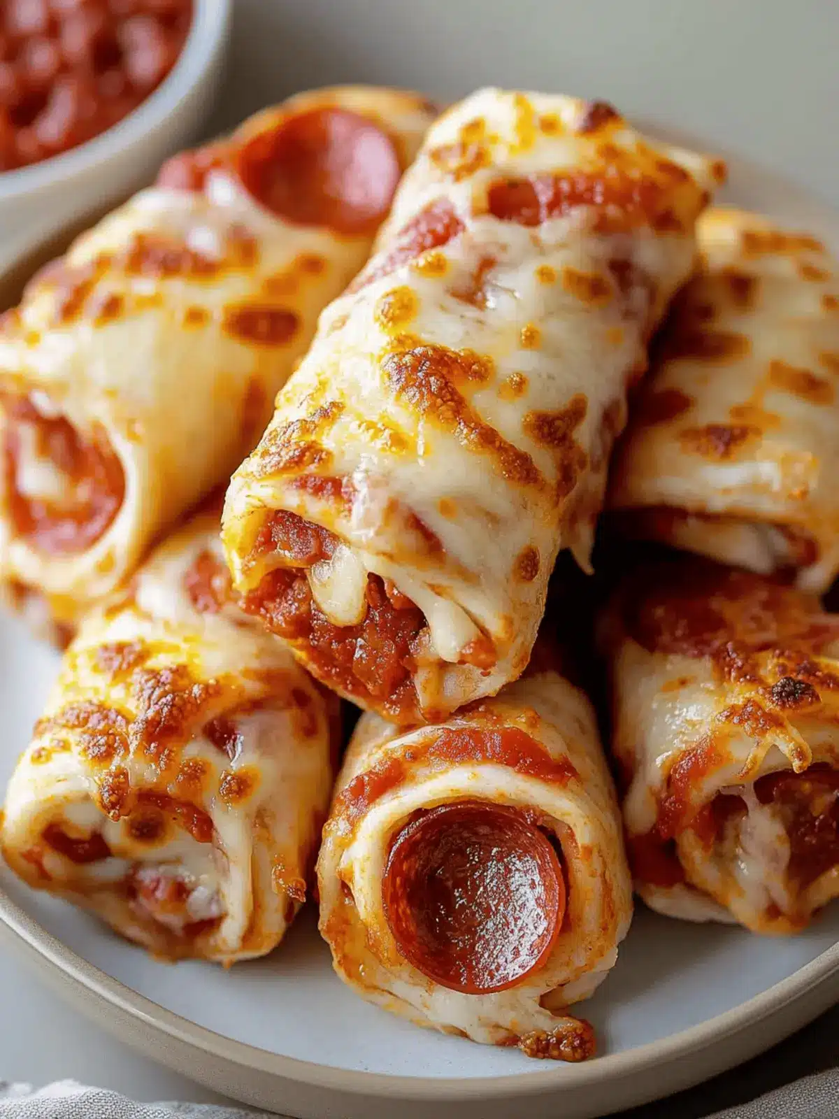 Irresistible 11 Minute Cheesy Pepperoni Pizza Roll Ups