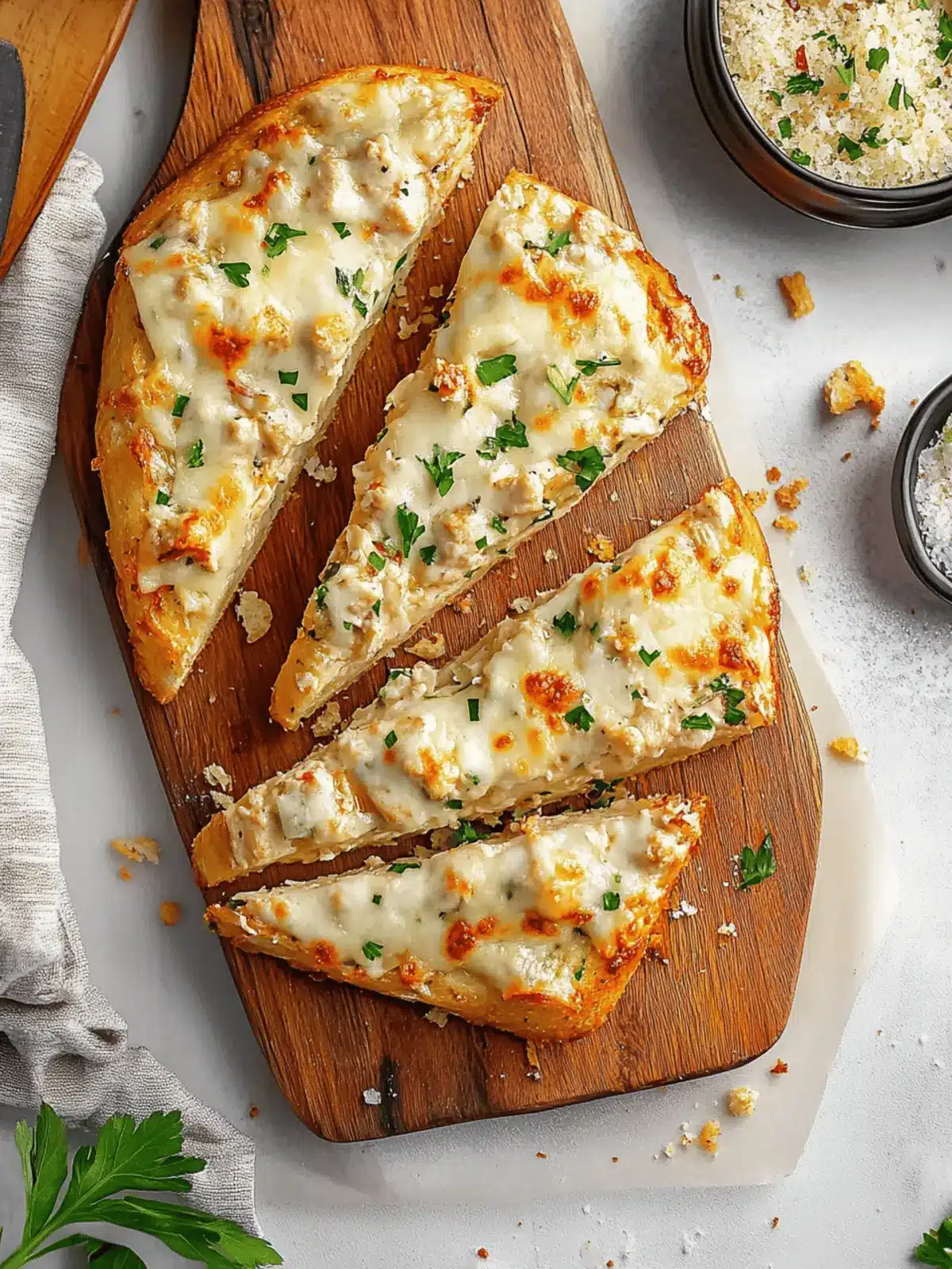 Viral Chicken Alfredo Garlic Bread That Everyone Will Love