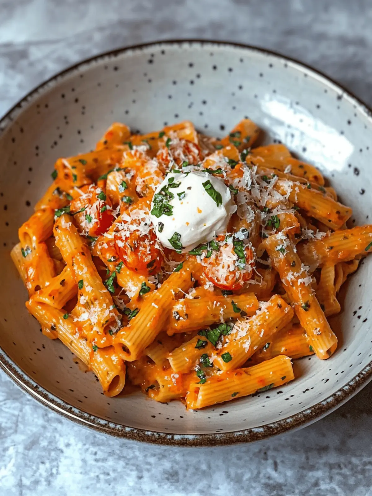 Easy and Creamy Tomato Garlic Pasta Ready in 30 Minutes