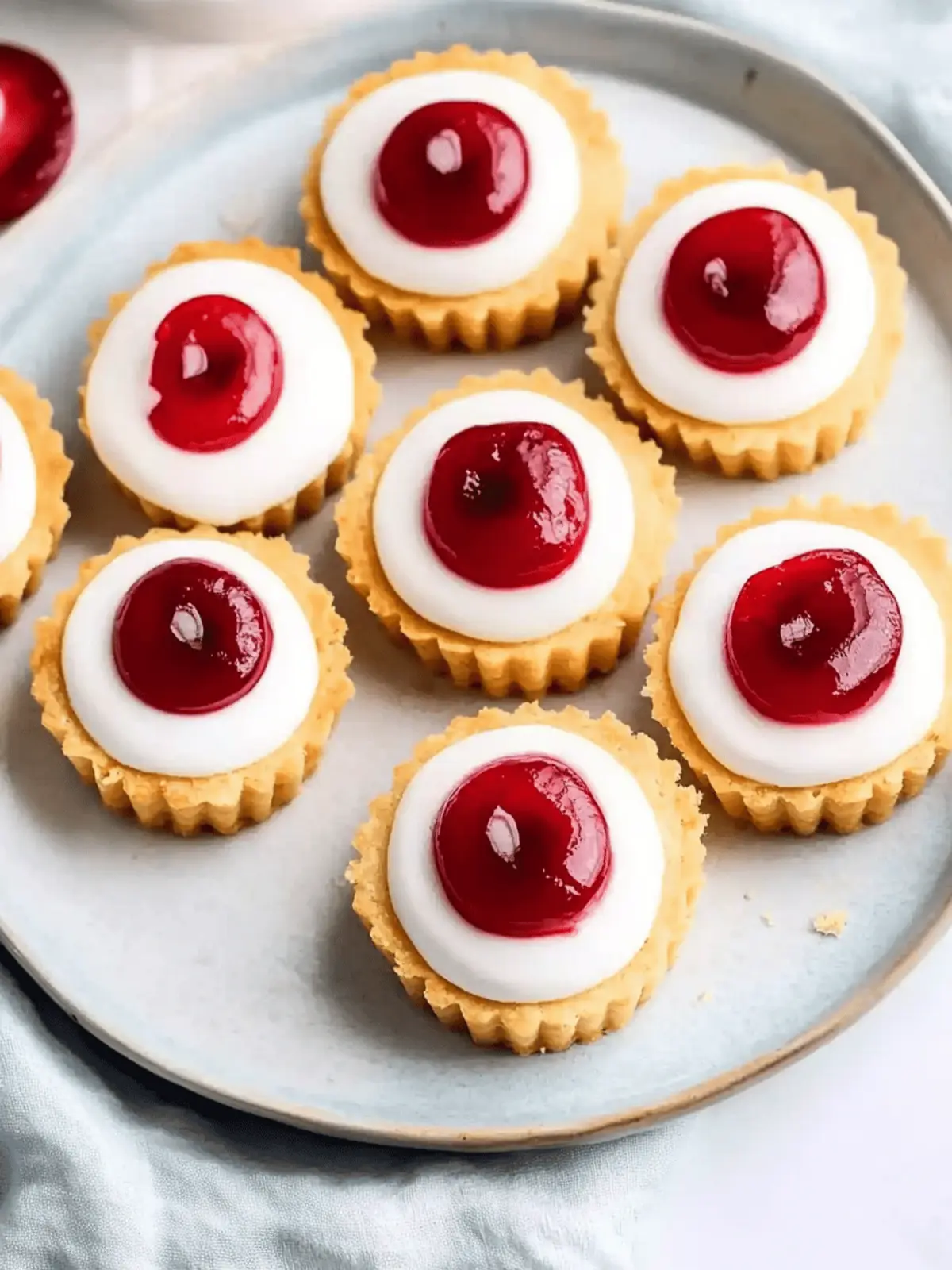 Mini Cherry Bakewell Tartlets