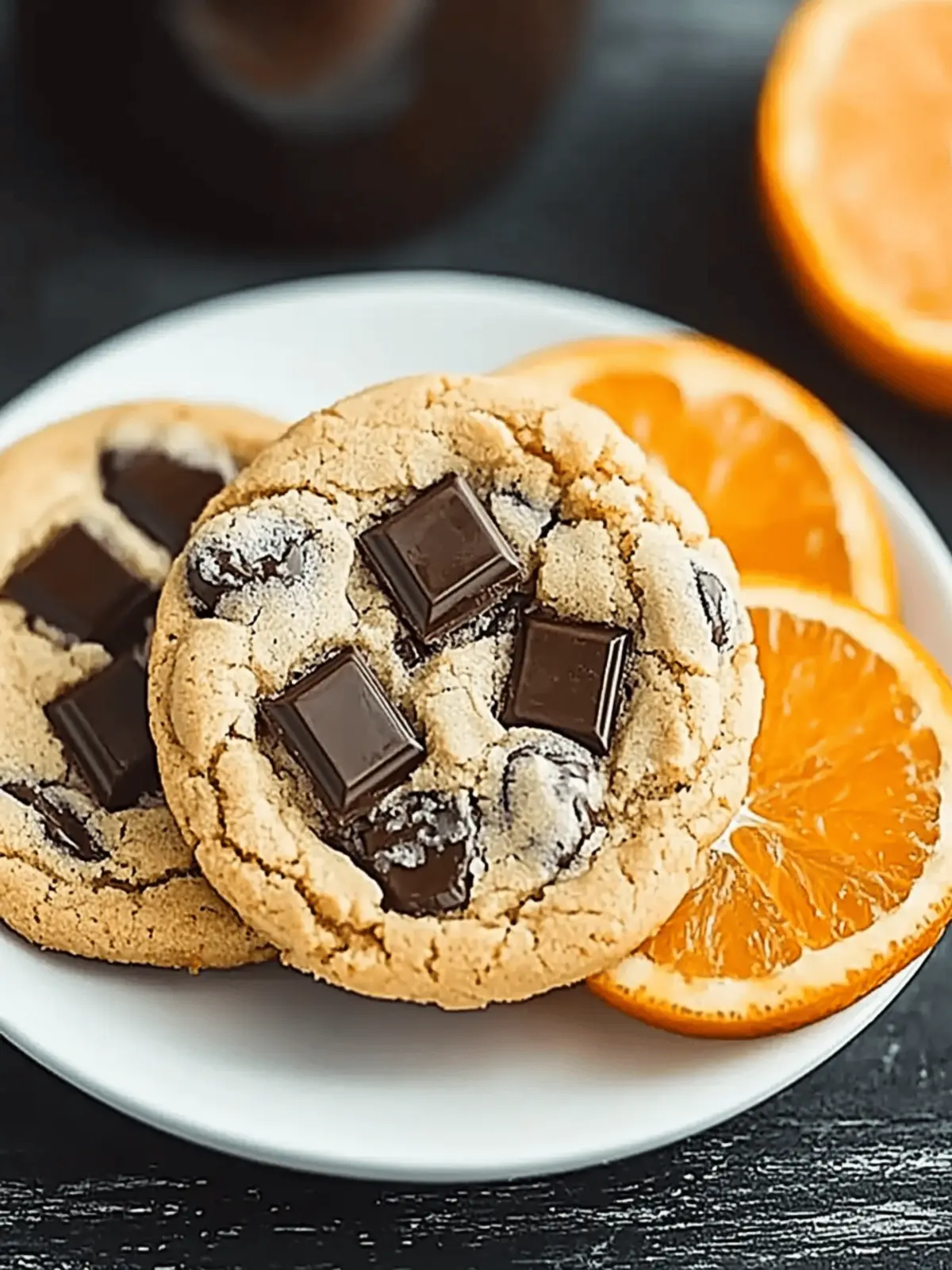 Cool Orange Dark Chocolate Cookies