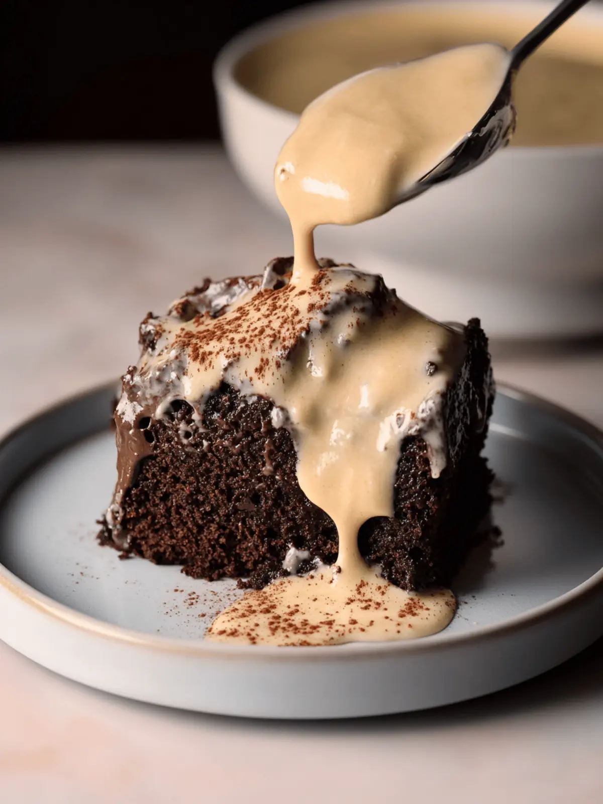 Mexican Chocolate Milk Cake