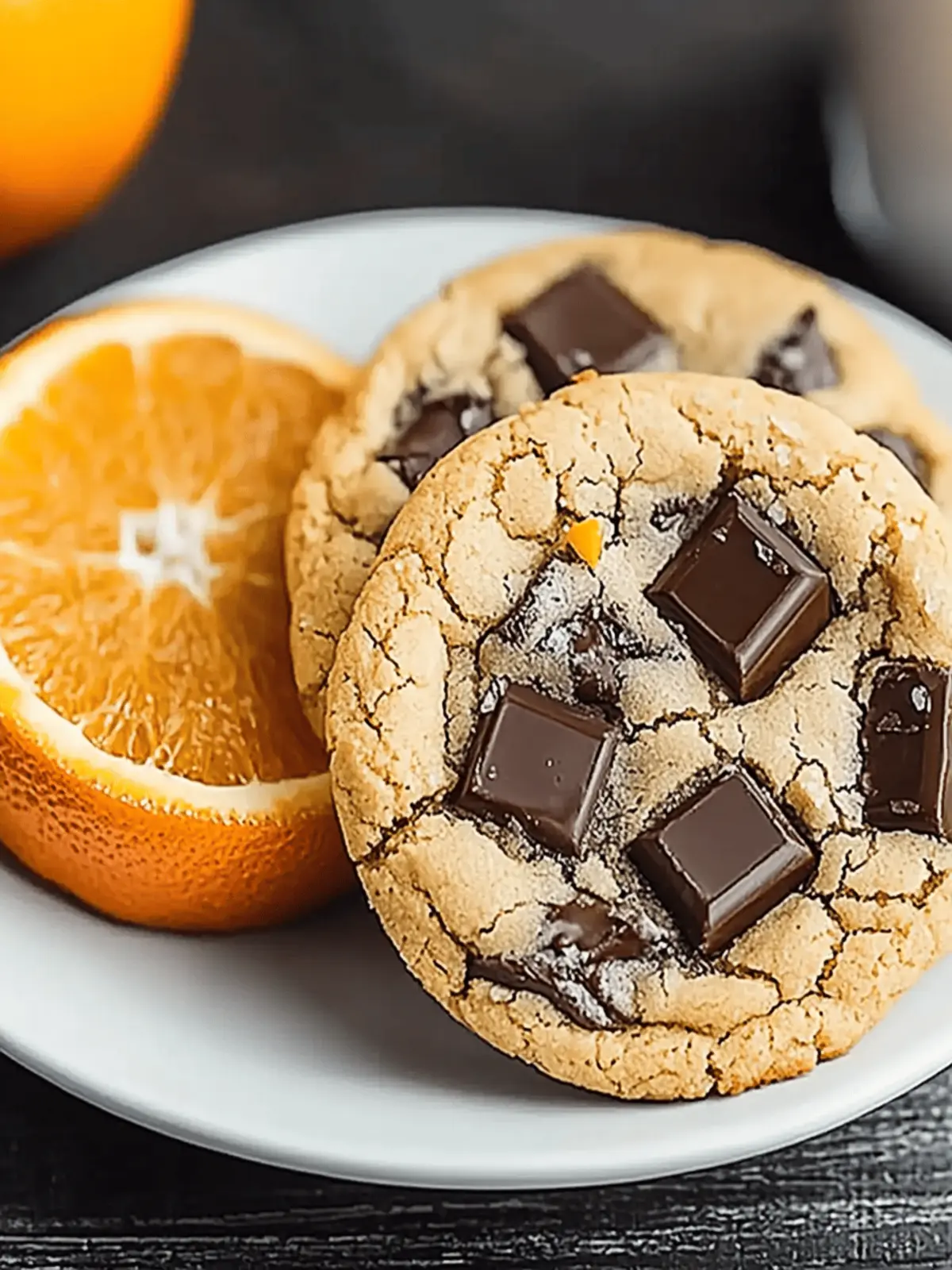 Cool Orange Dark Chocolate Cookies