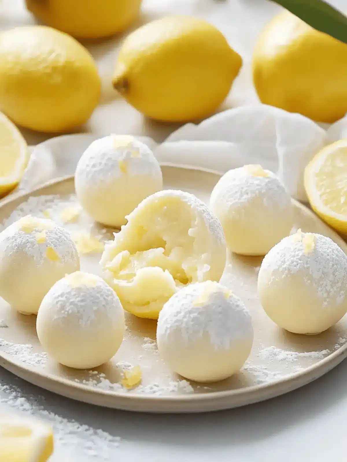 Creamy Lemon Truffles