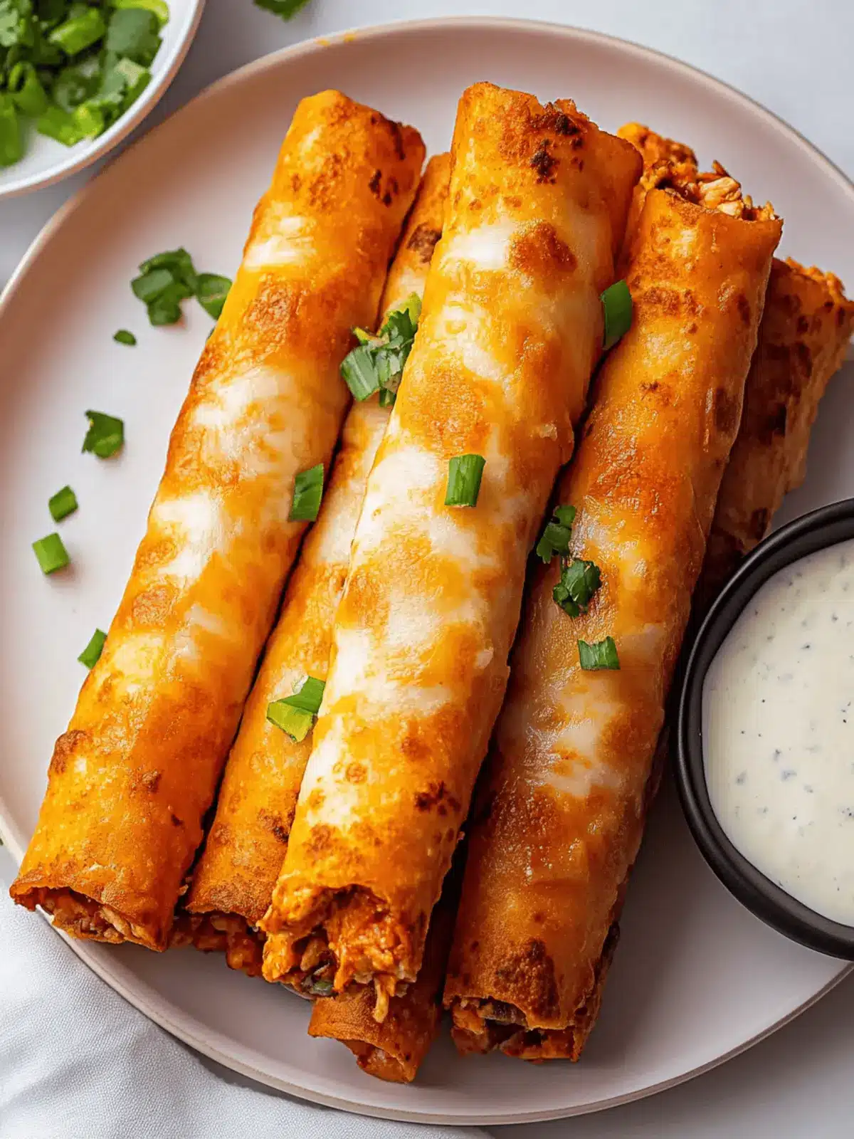 Buffalo Chicken Taquitos: Crispy, Guilt-Free Game Day Delights