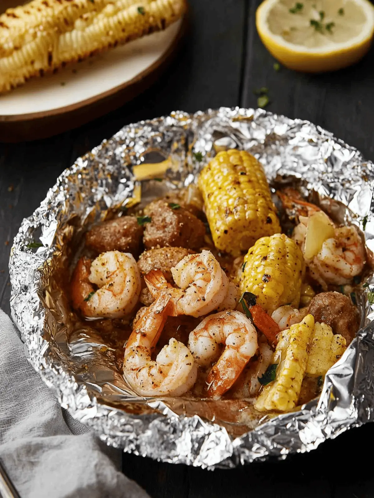 Shrimp Boil Foil Packs with Old Bay: Easy Oven or Grill Dinner