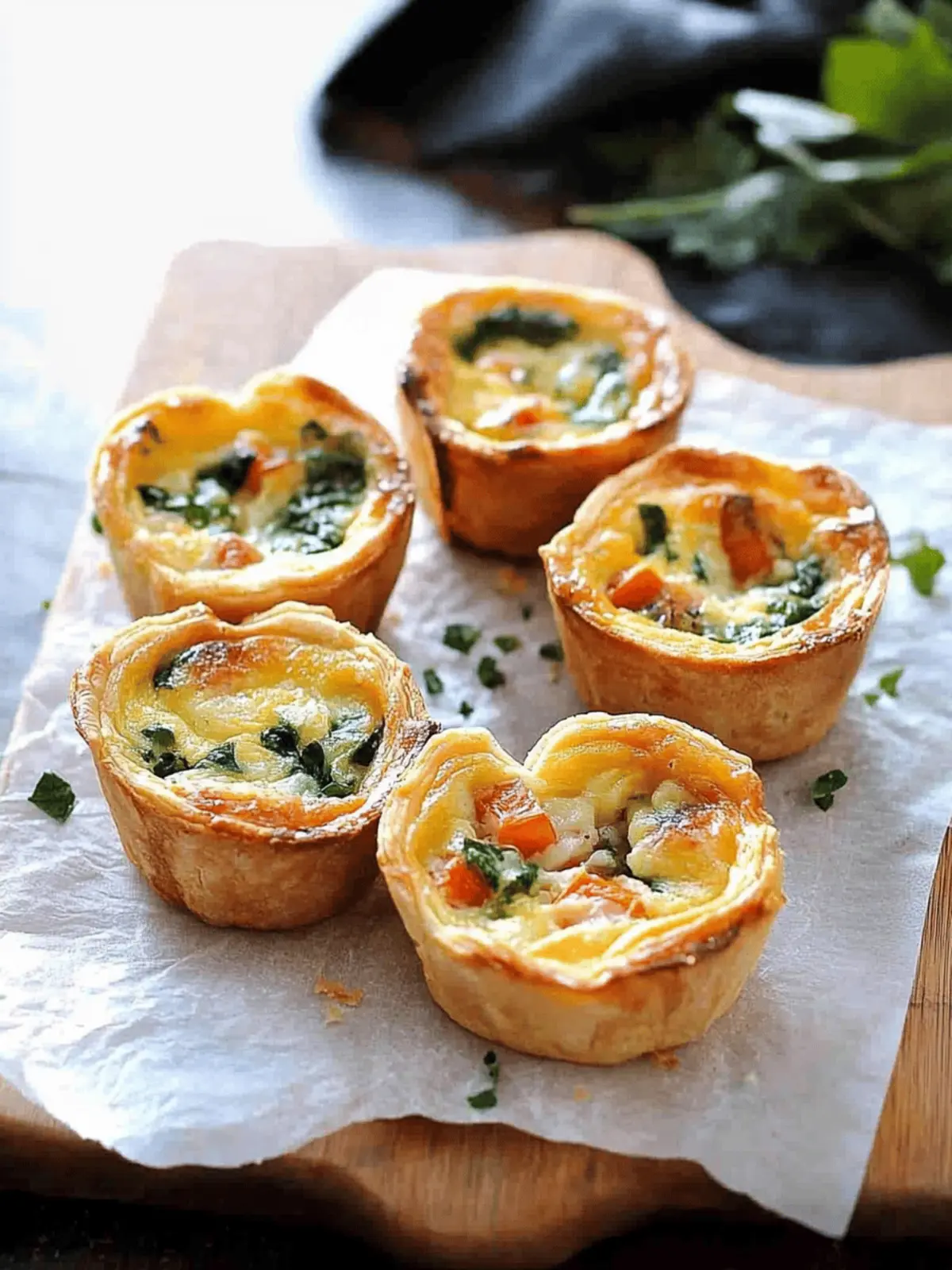Quiche Toast Cups