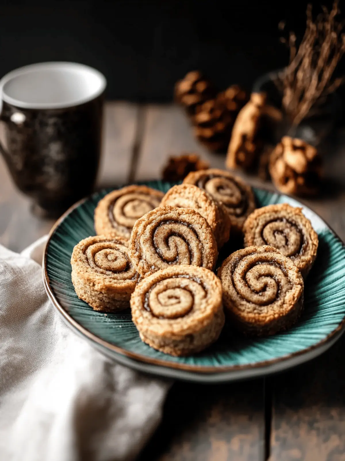 Vegan Gluten-free Cinnamon Roll Cookies