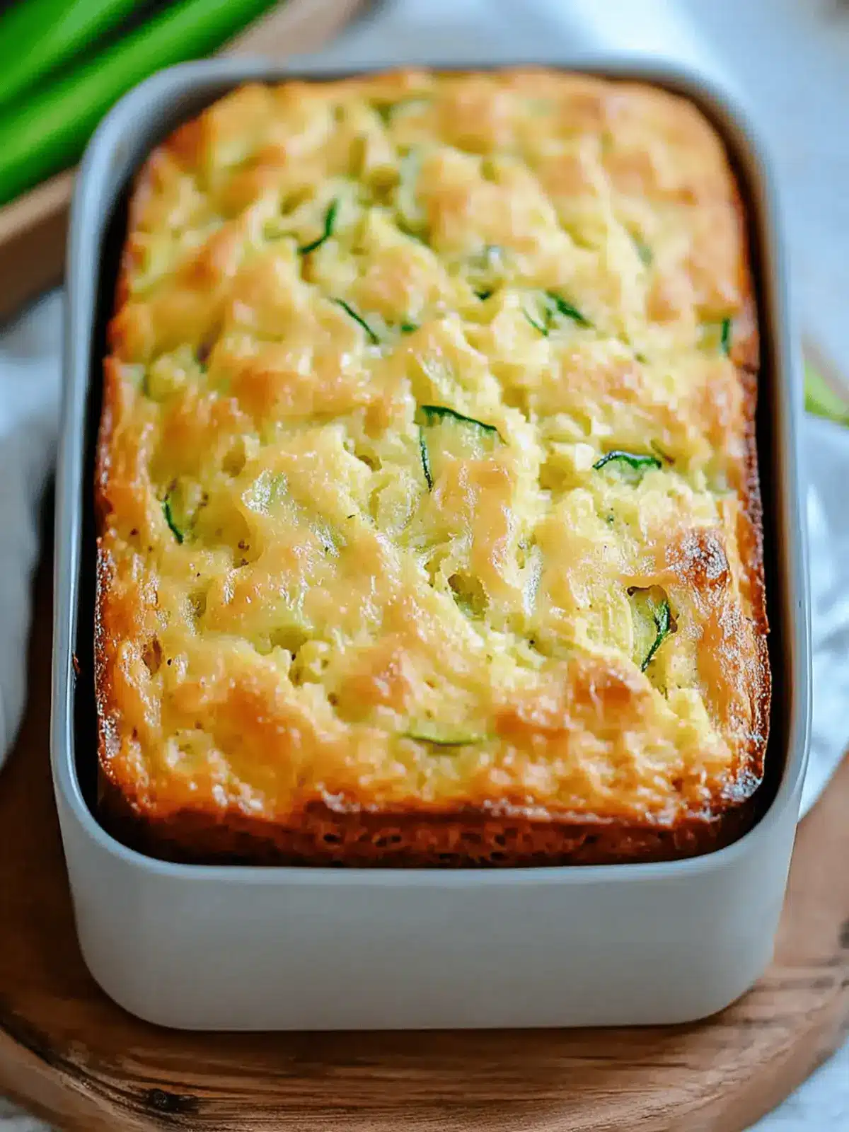 Green Onion Zucchini Cheddar Quick Bread for Comforting Cravings