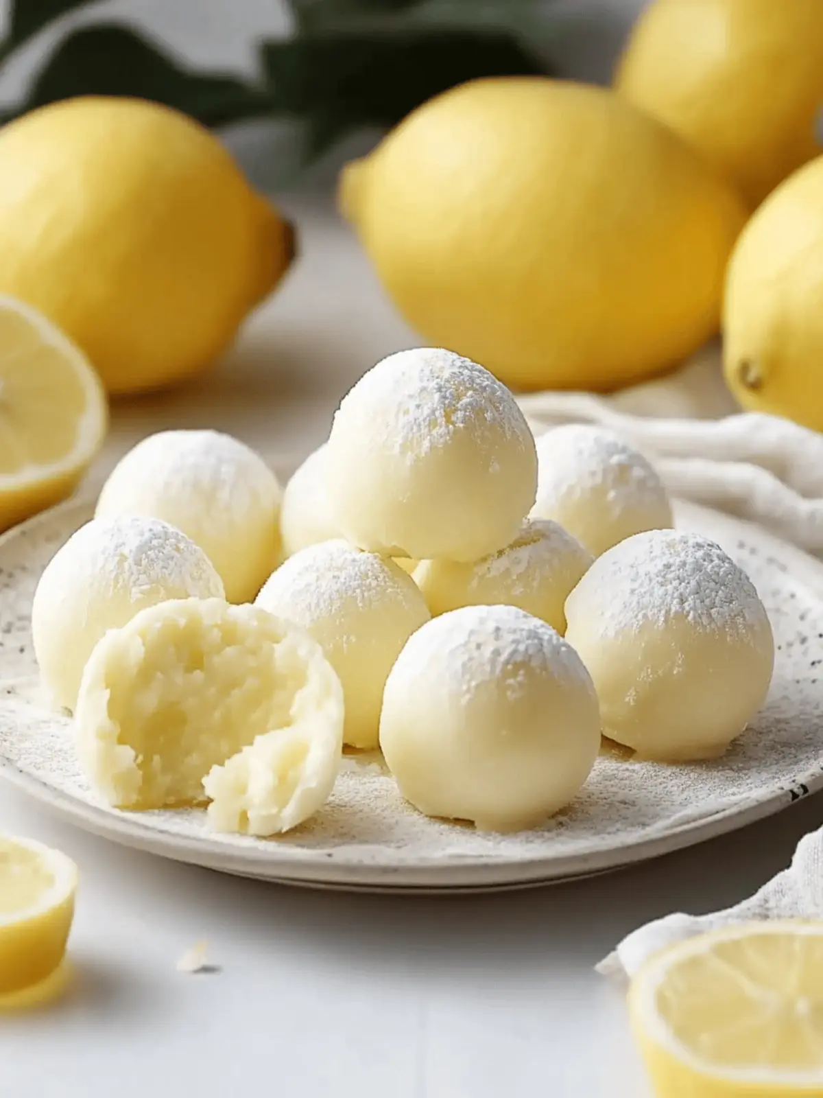 Creamy Lemon Truffles