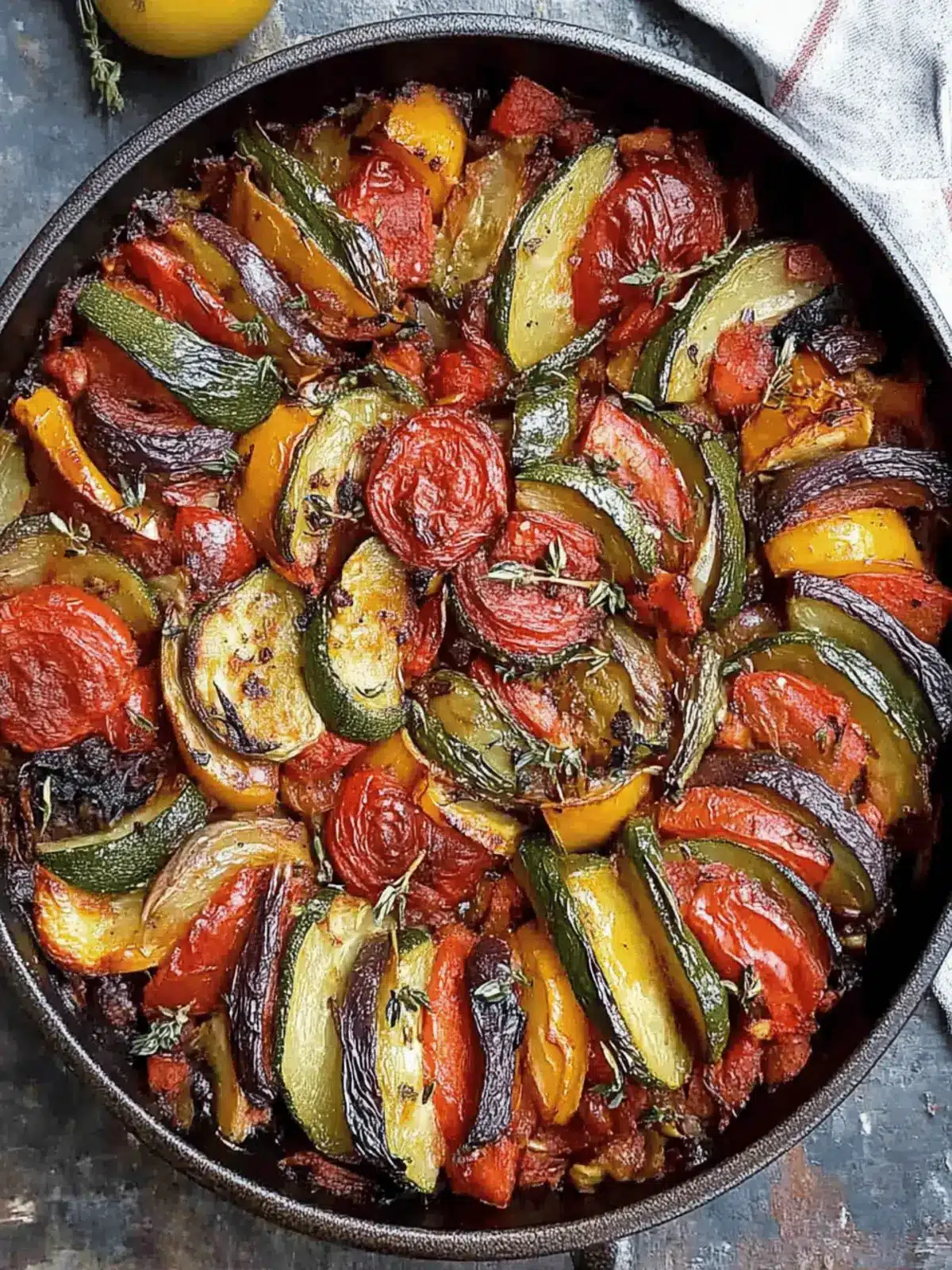 Greek Roasted Vegetables Perfectly Flavored for Your Table