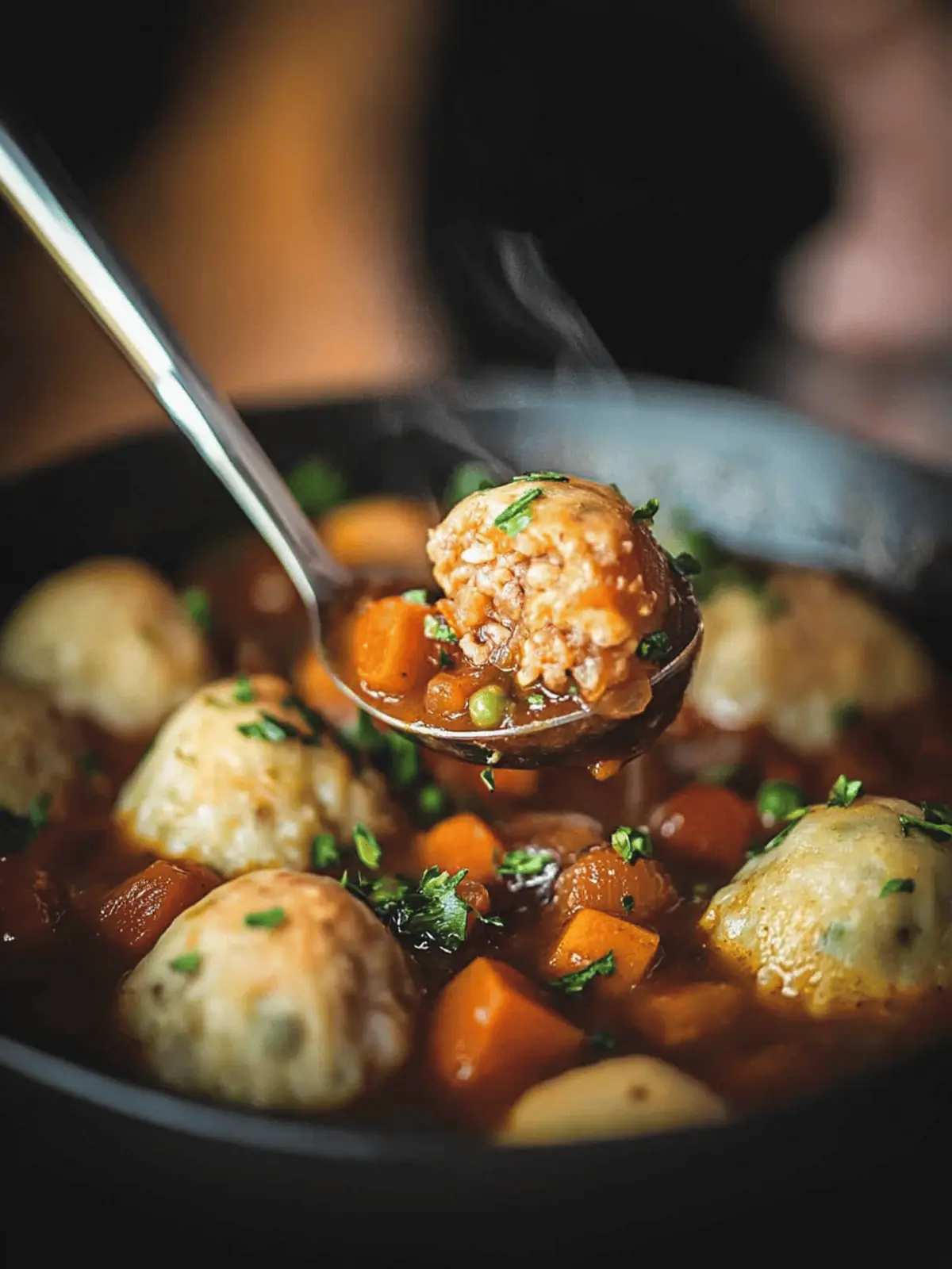 ROOT VEGETABLE STEW & DUMPLINGS