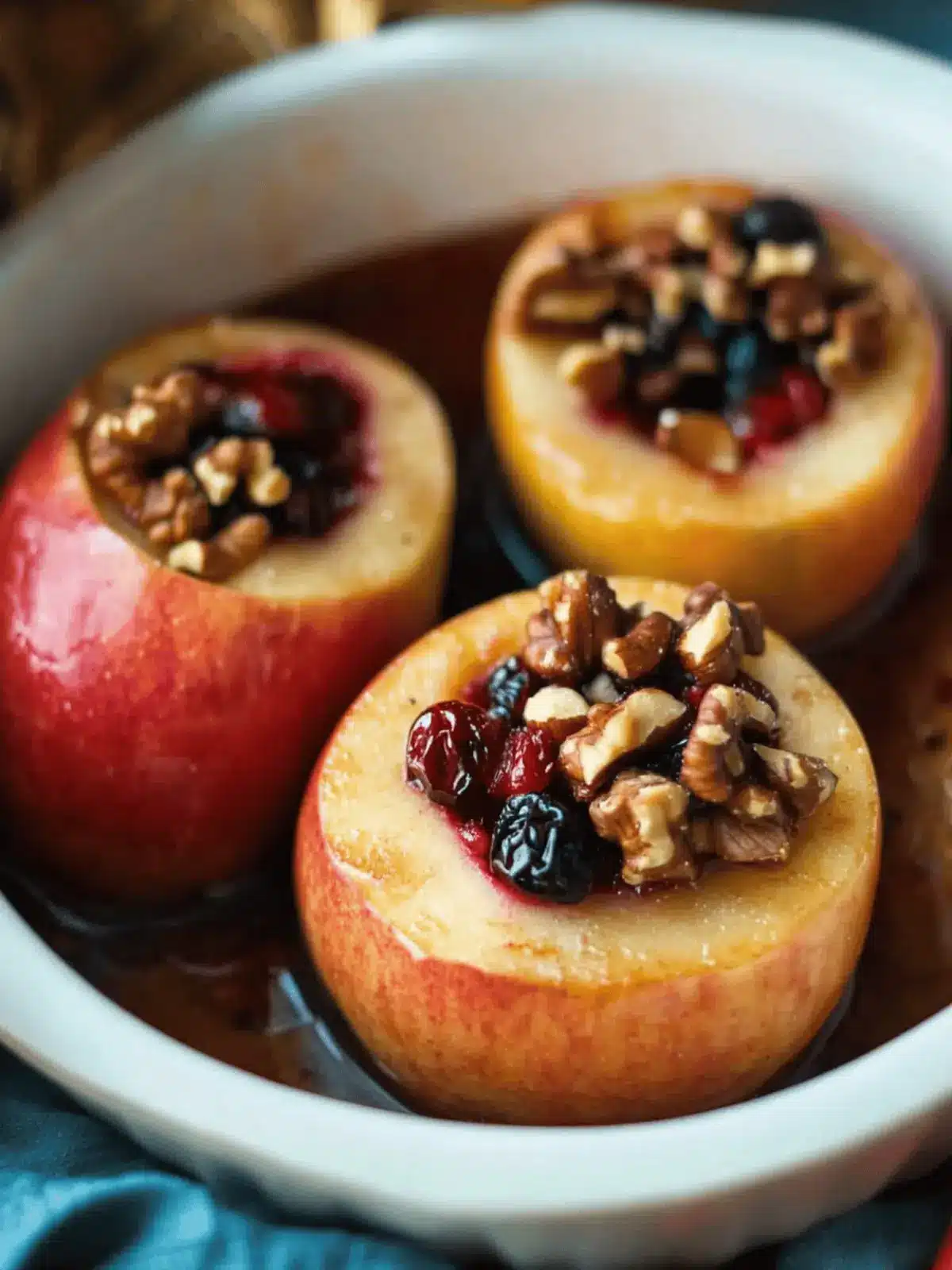 Cranberry and Walnut Baked Apples