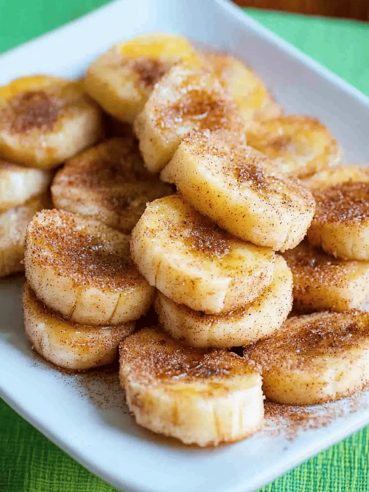 Pan Fried Cinnamon Bananas