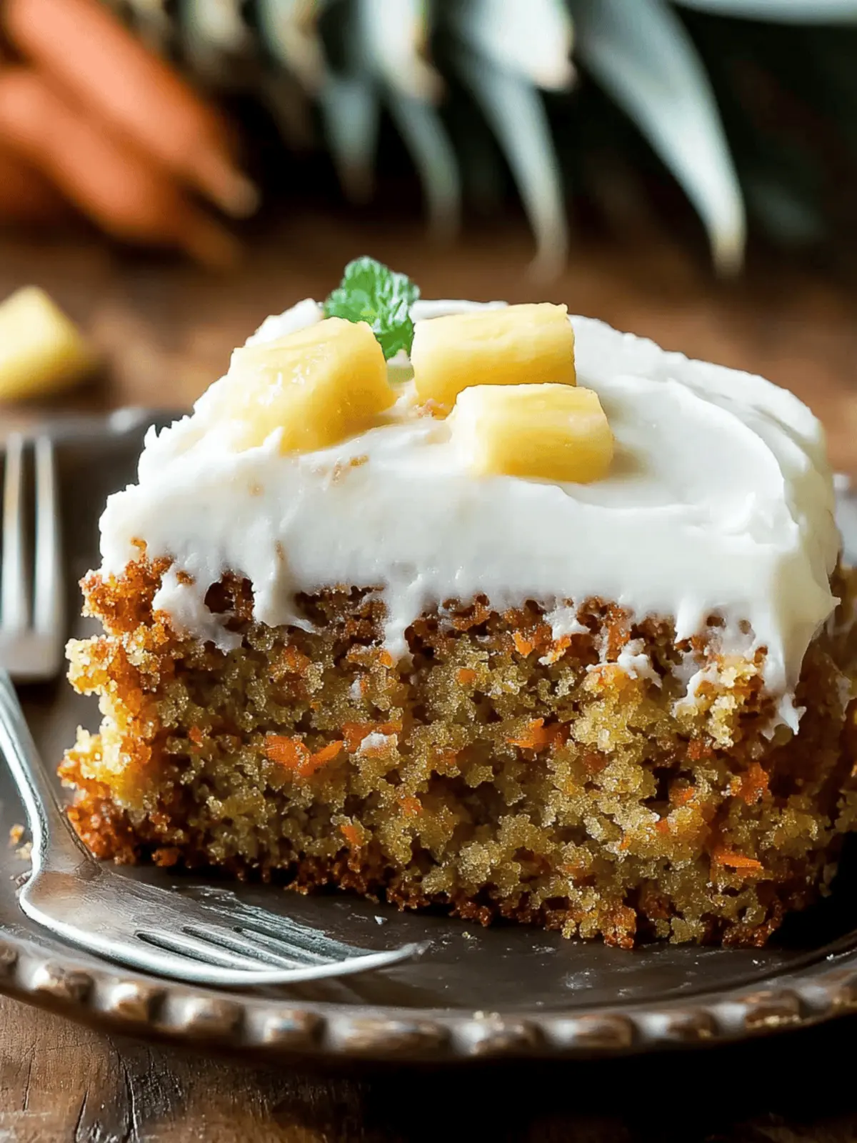 Moist Pineapple Carrot Cake with Cream Cheese Frosting Bliss