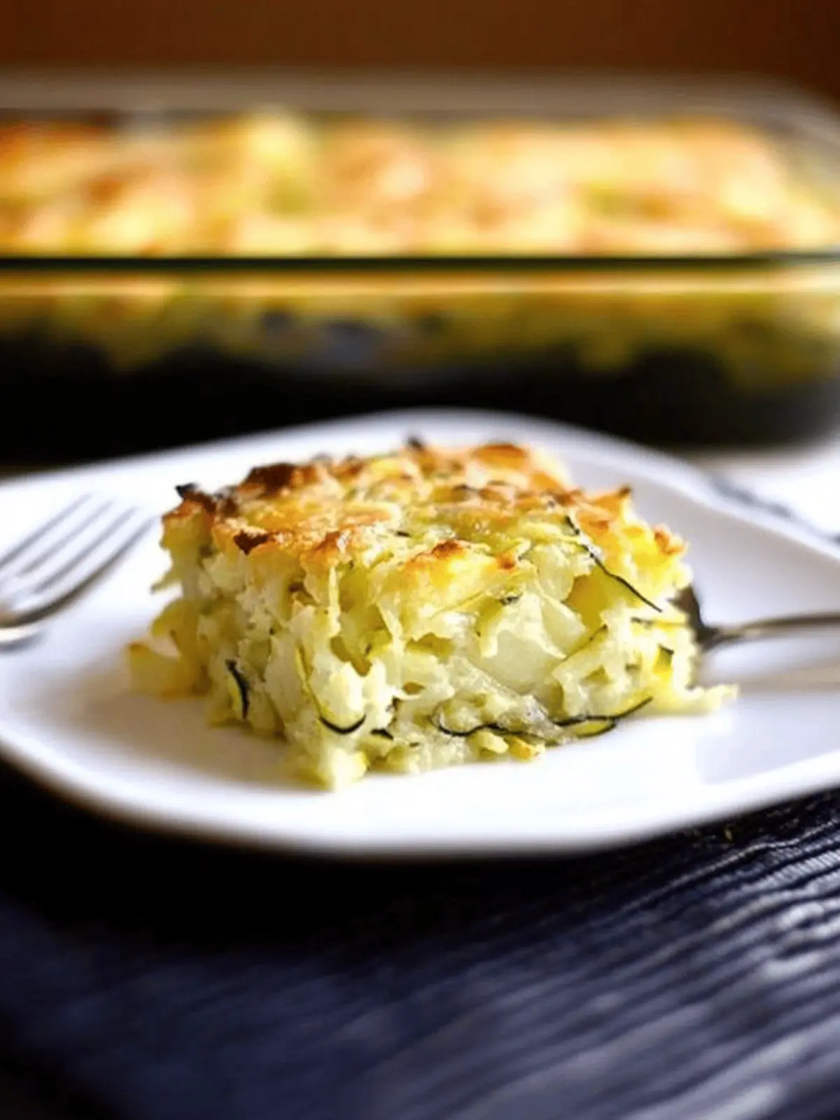 Cheesy Potato and Zucchini Kugel