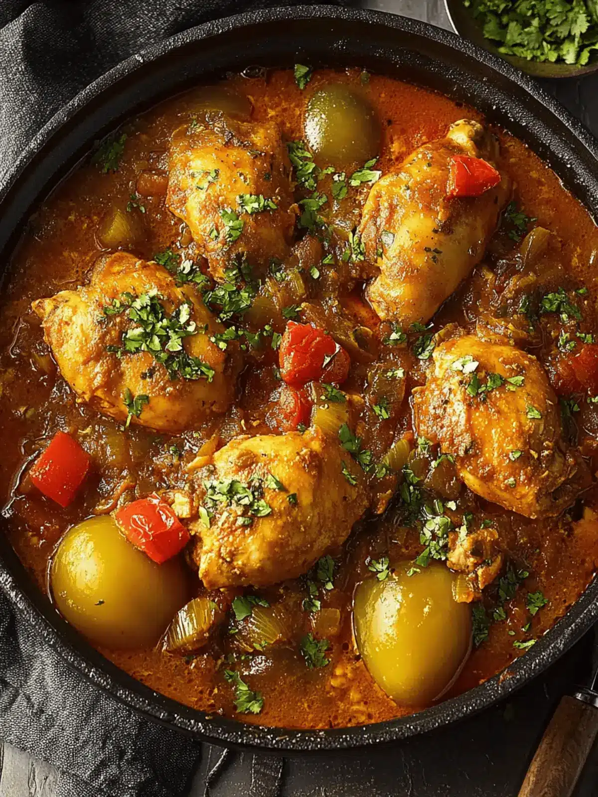 Pollo Guisado (Puerto Rican Braised Chicken)
