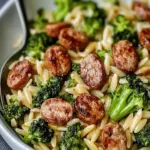 Chicken Sausage and Broccoli Orzo
