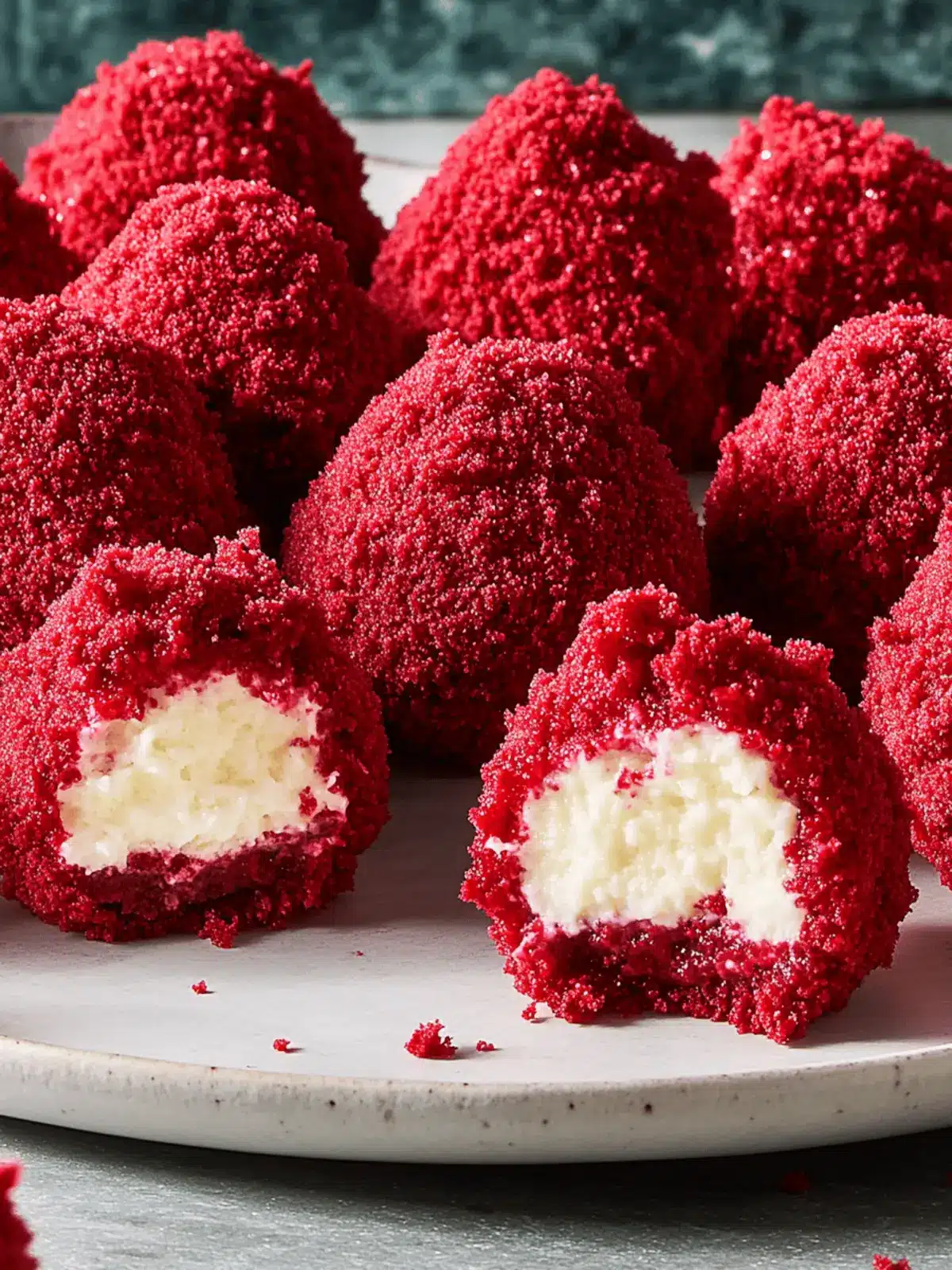 Red Velvet Cheesecake Bites