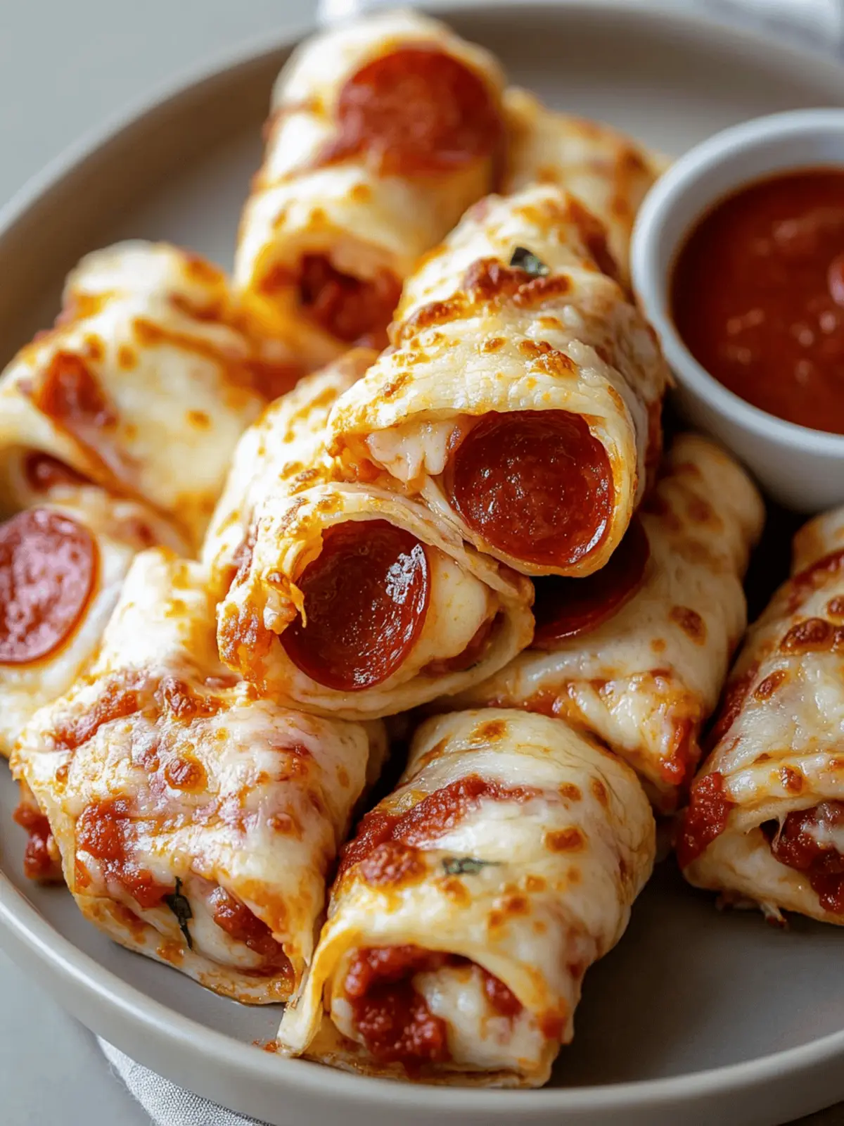 Irresistible 11 Minute Cheesy Pepperoni Pizza Roll Ups