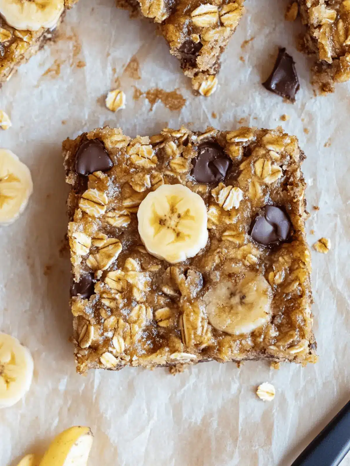 Banana Oatmeal Bars
