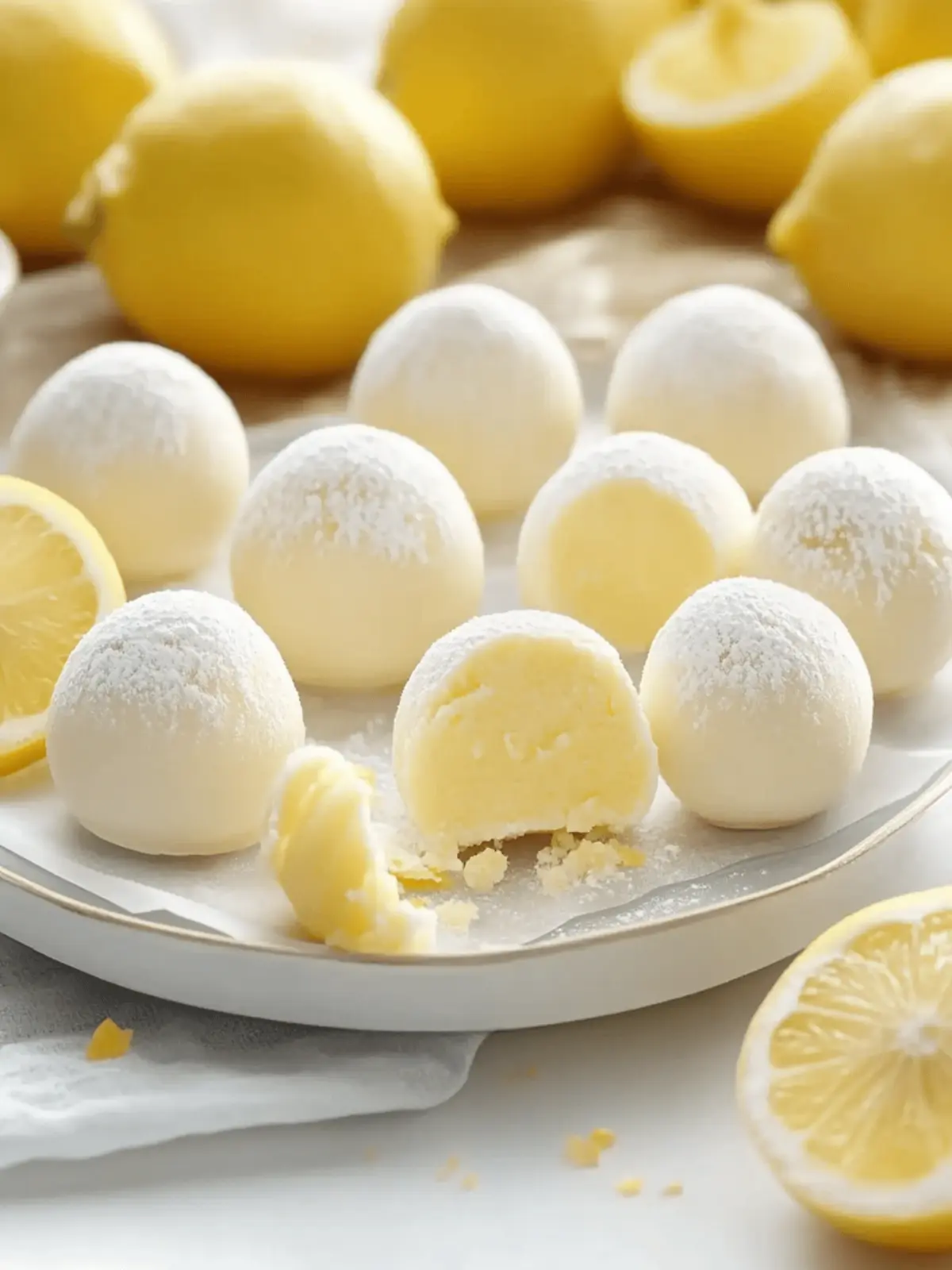 Creamy Lemon Truffles