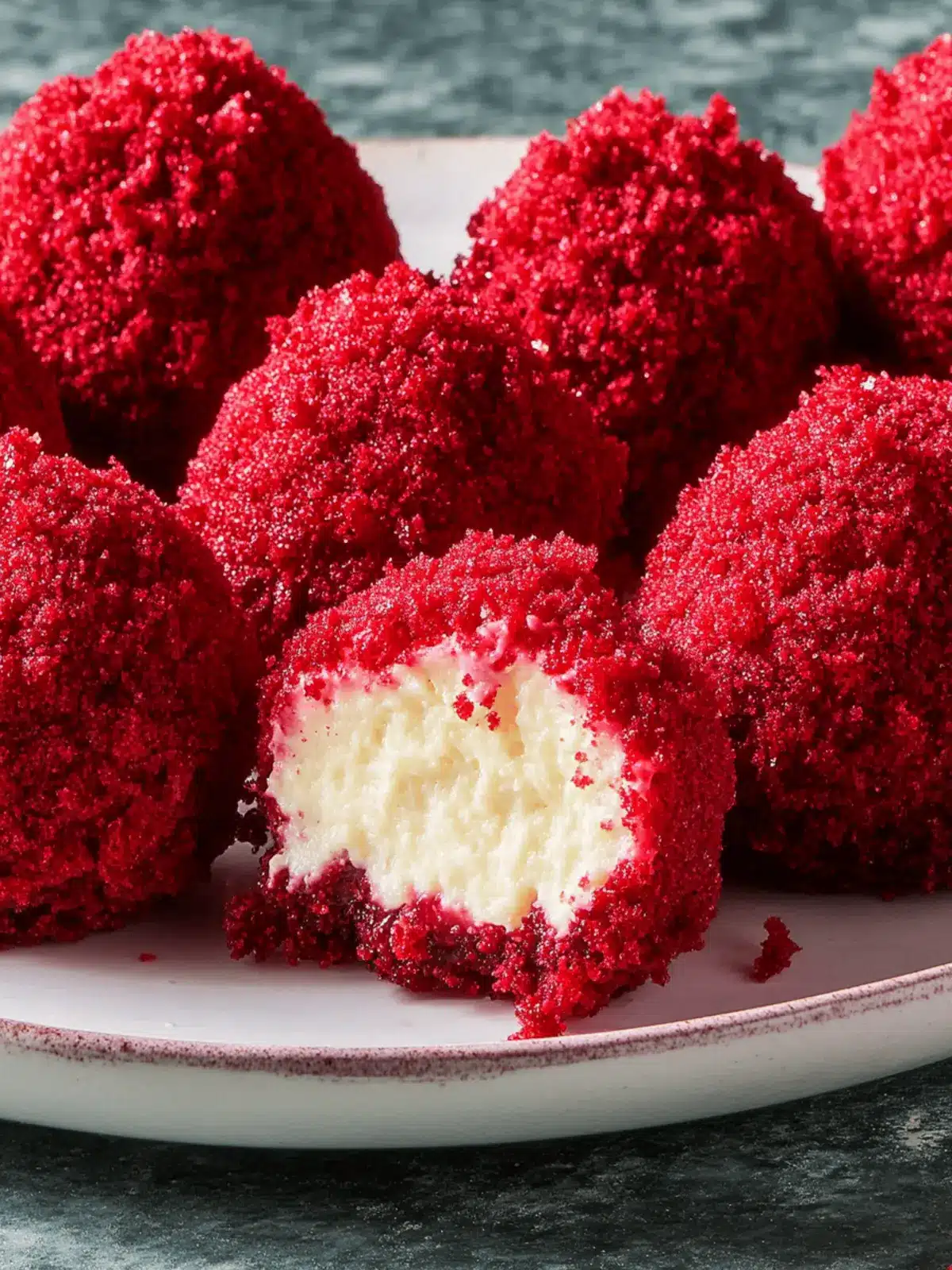Red Velvet Cheesecake Bites