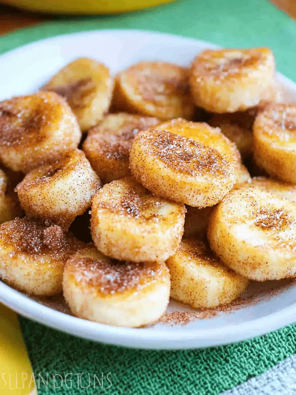 Pan Fried Cinnamon Bananas
