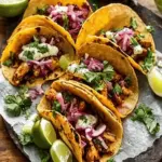 Crispy Chipotle Chicken Tacos with Cilantro Lime Ranch
