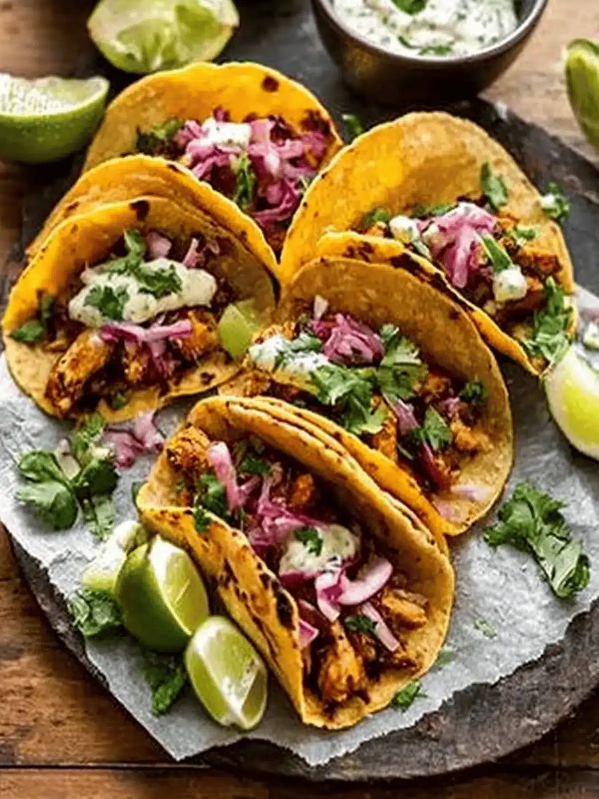 Crispy Chipotle Chicken Tacos with Cilantro Lime Ranch