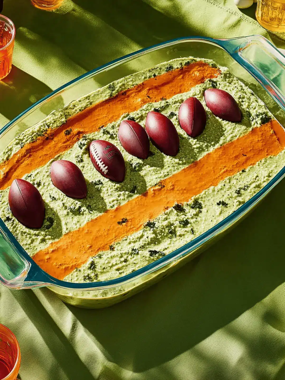 Football Field Dip: Your Ultimate Tailgate Showstopper!