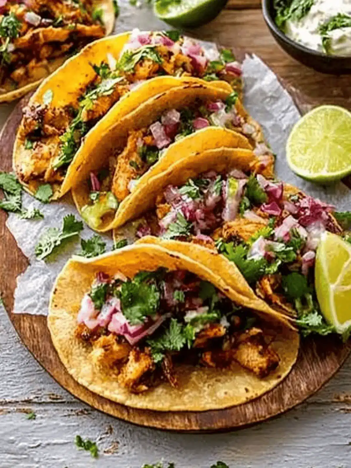 Crispy Chipotle Chicken Tacos with Cilantro Lime Ranch Bliss