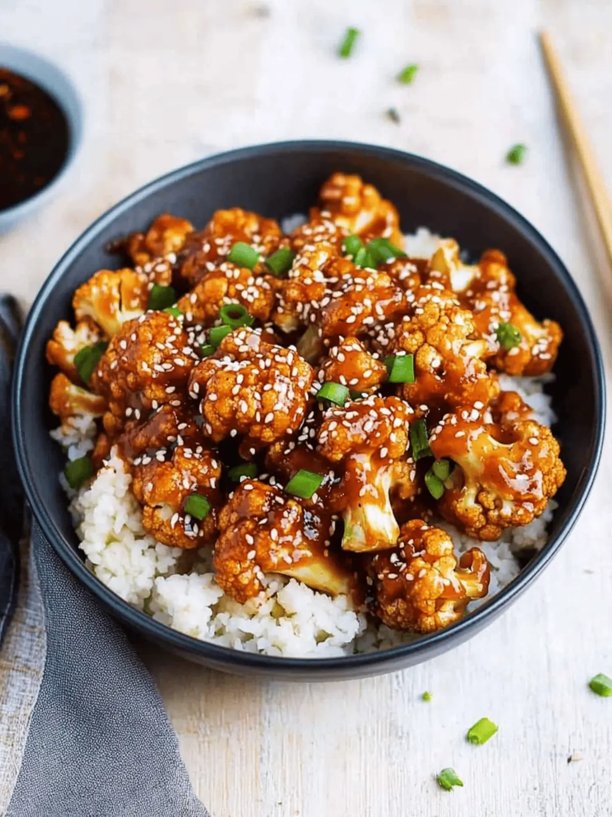 Sticky Sesame Cauliflower: Irresistibly Crispy Vegan Treat