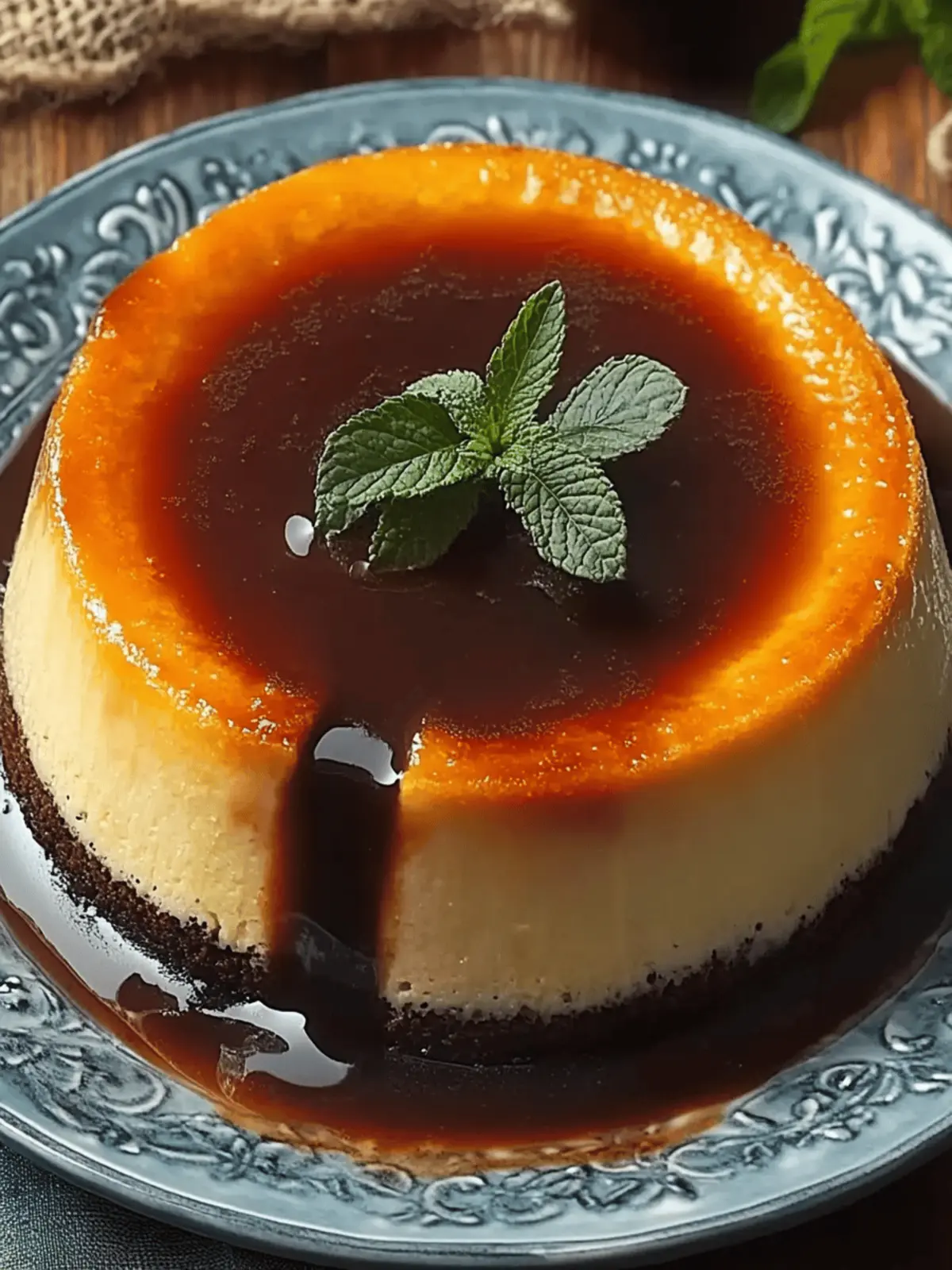Puerto Rican Flancocho (Chocoflan)