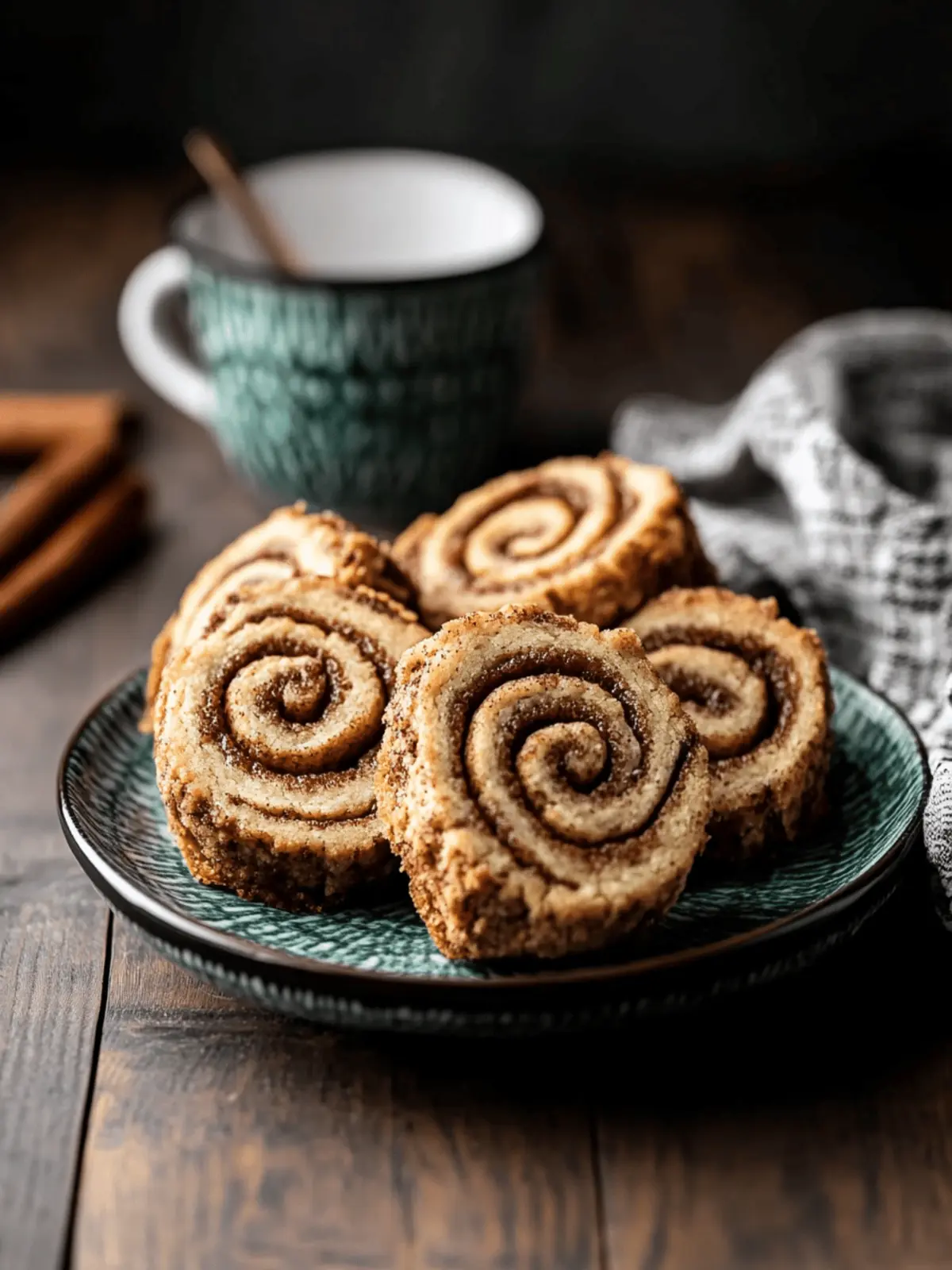 Vegan Gluten-free Cinnamon Roll Cookies
