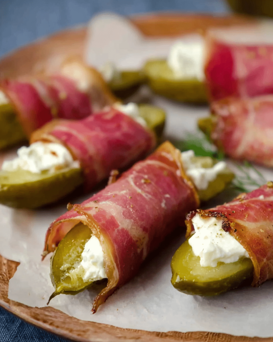 Boursin Stuffed Pickles