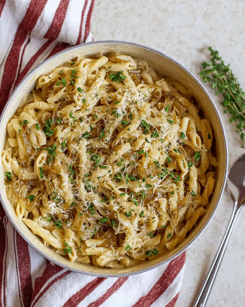 Viral TikTok One Pot French Onion Pasta