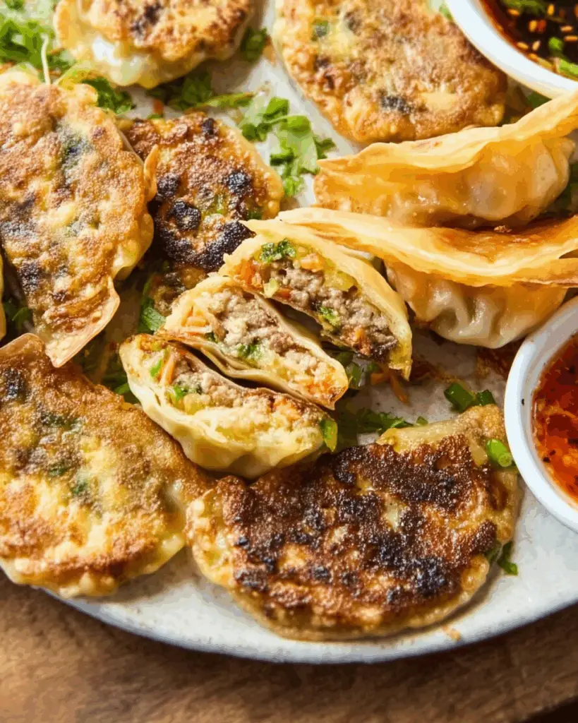 Smash Egg Roll Dumplings